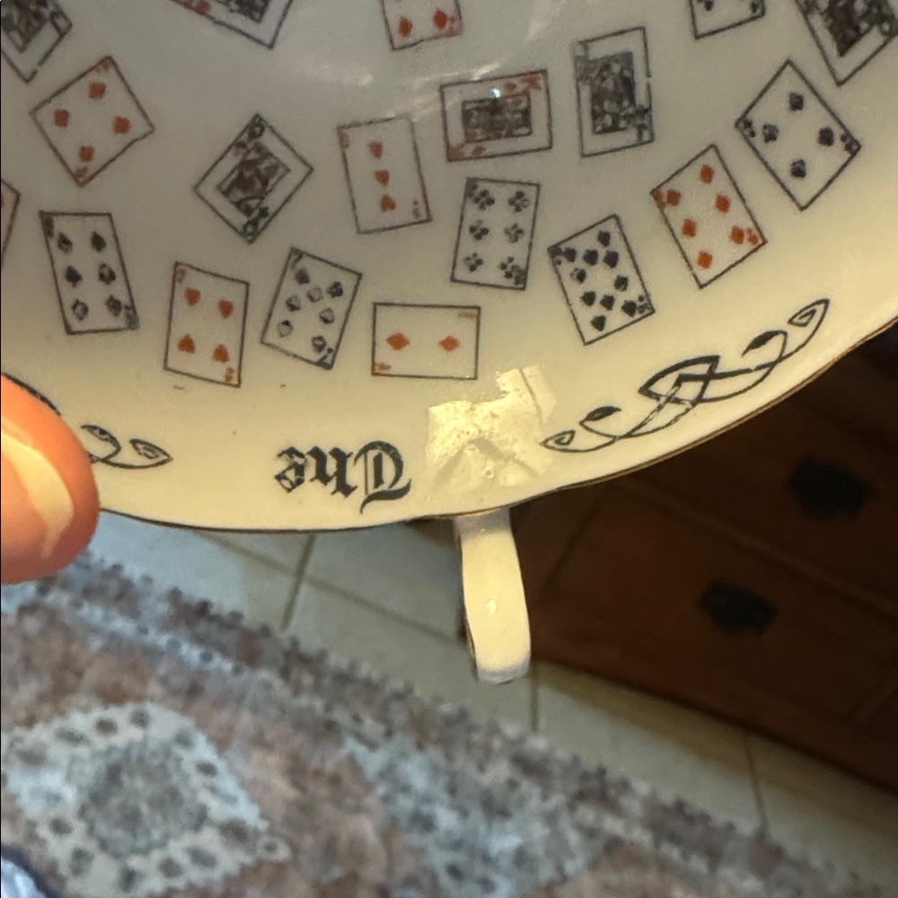 Aynsley Fortune Telling Cup of Knowledge Teacup with Gold Accents Rare Vintage - Picture 16 of 16